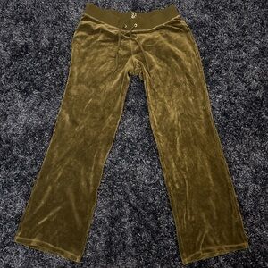 New York & Company Olive Velvet Pants